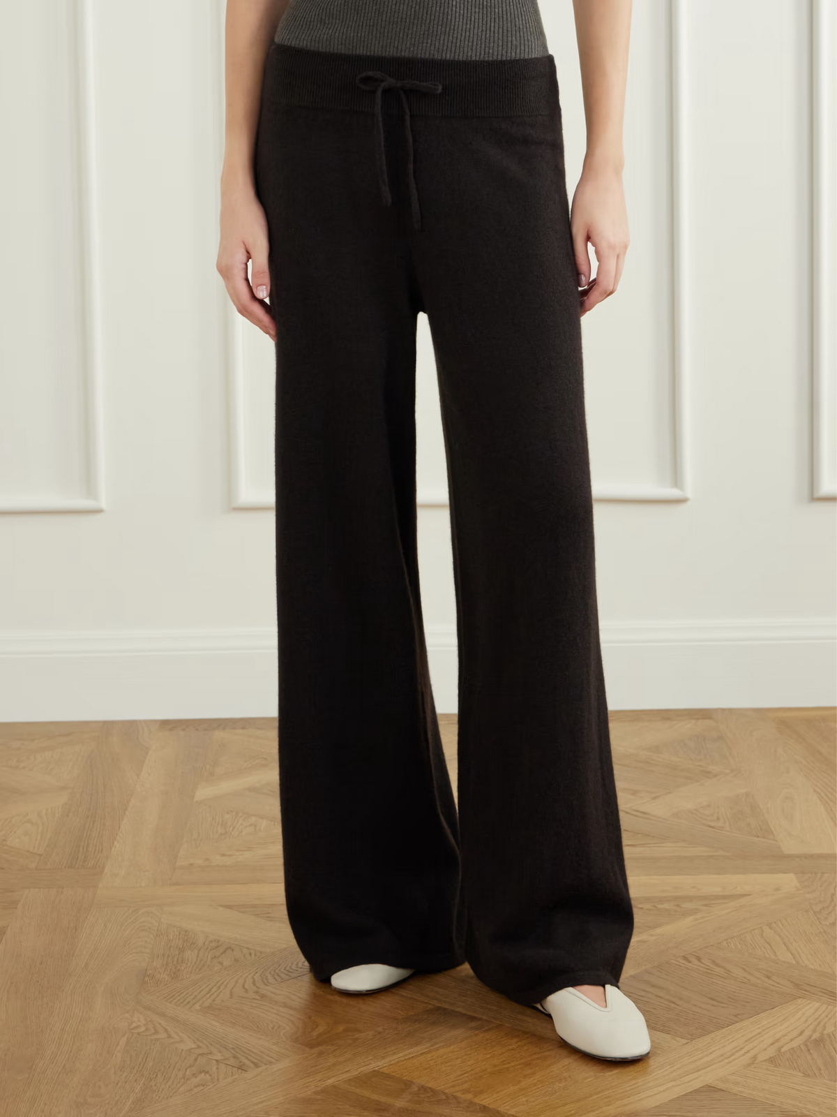 Sofi cashmere wide-leg pants