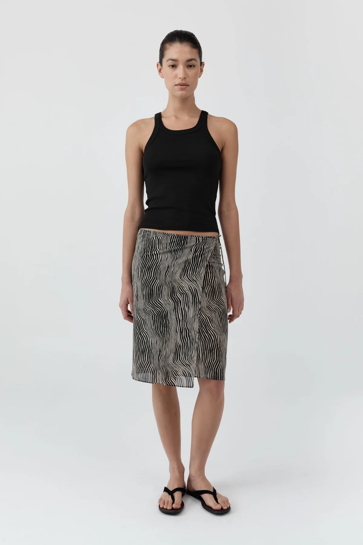 Savannah Silk Wrap Skirt