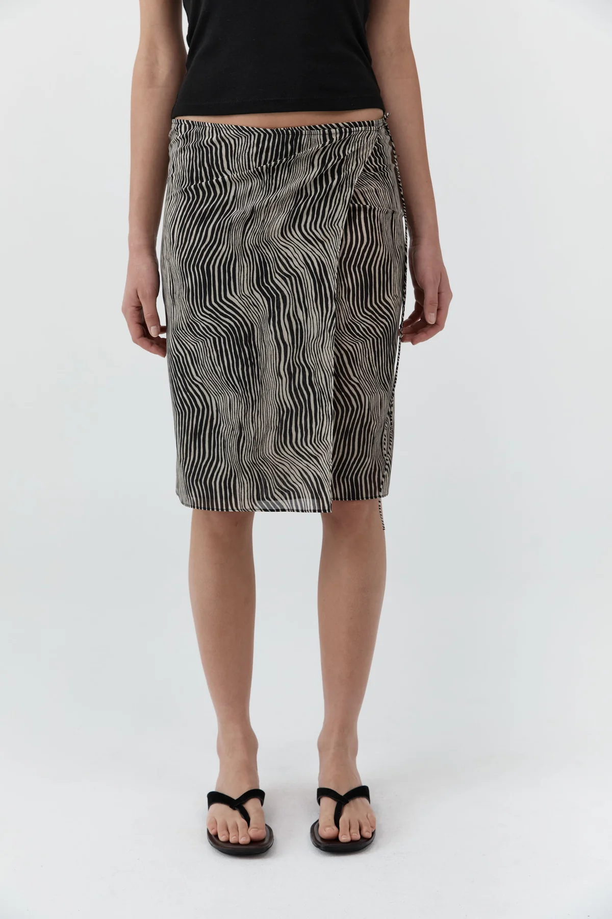 Savannah Silk Wrap Skirt