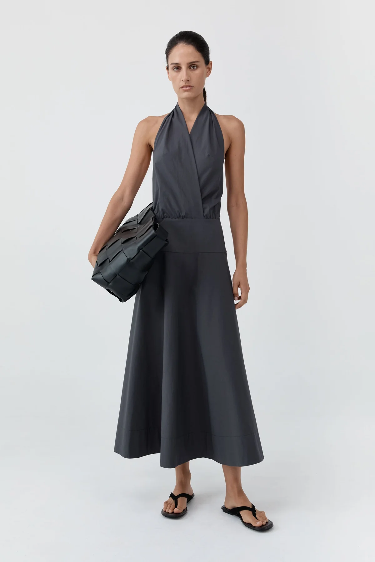 Halter Circle Hem Dress