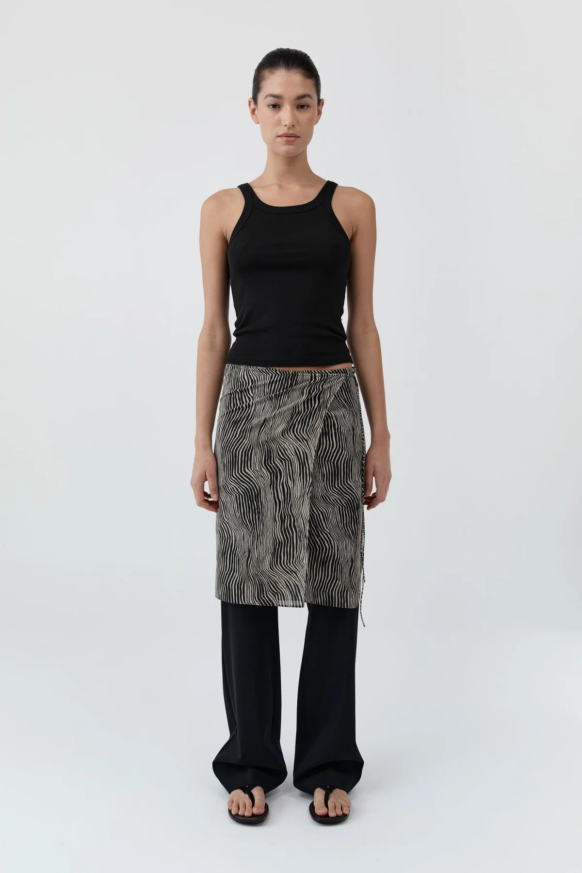 Savannah Silk Wrap Skirt