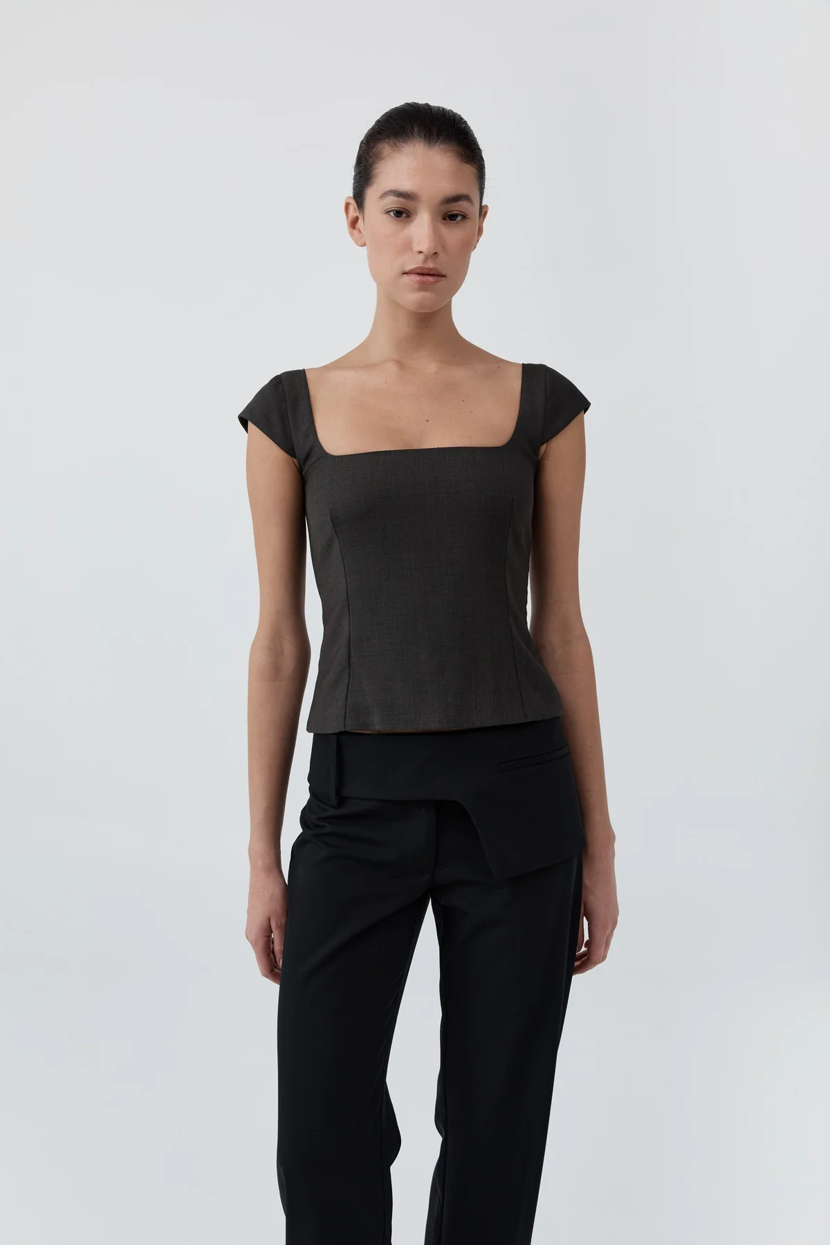 Wool Capsleeve Top