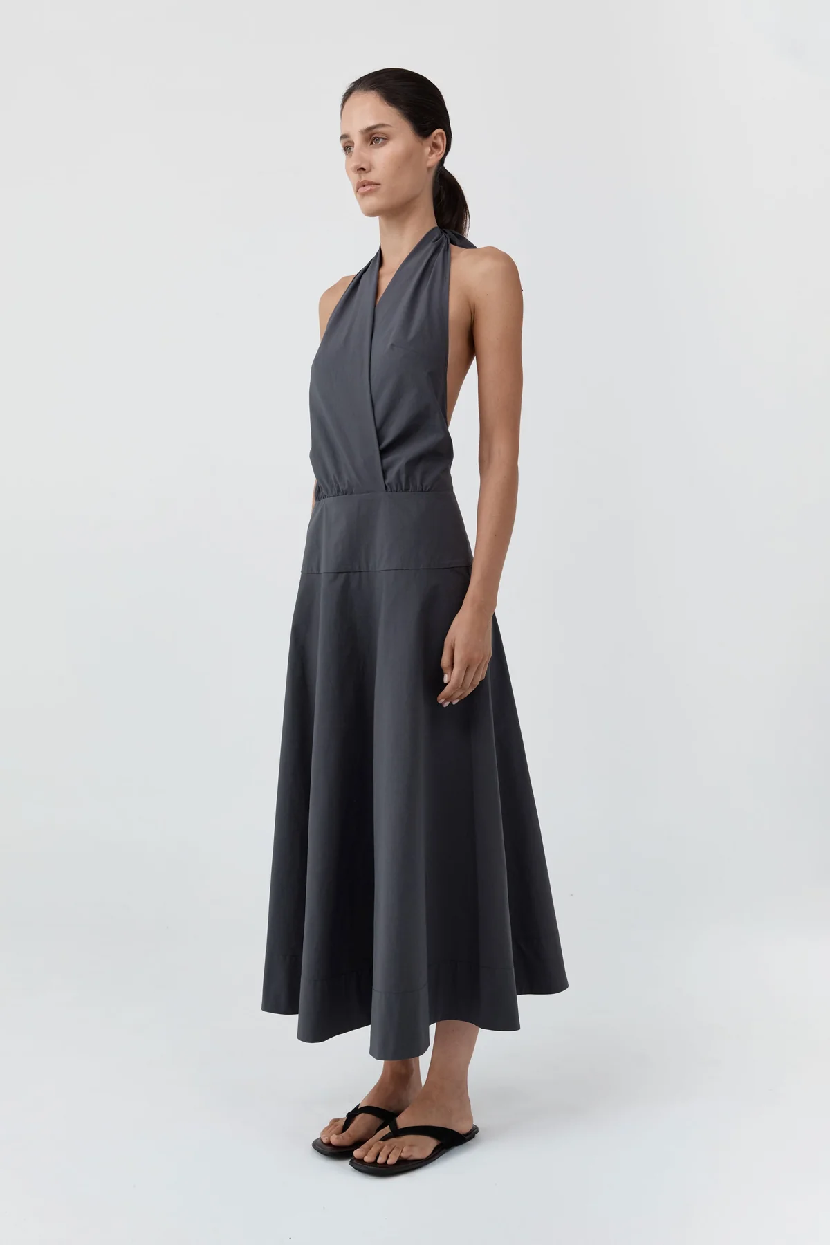 Halter Circle Hem Dress