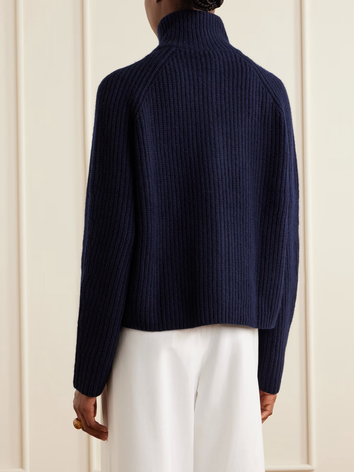 Sadie ribbed cashmere cardigan